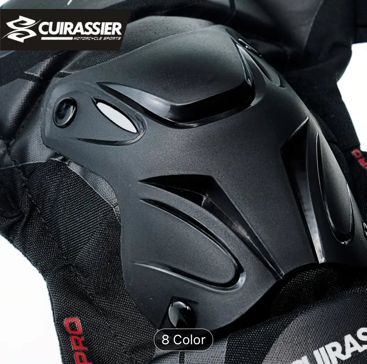 Cuirassier Protective Motorbike Kneepad Motocross Motorcycle Knee Pads MX Protector Racing Guards Off-road Protection Night Reflective Adjustable Tape