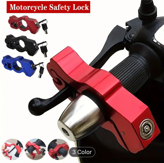 1PC Heavy Duty Bike & Motorcycle Anti-Theft Lock - Superior Strength Grip Security with Throttle Control Lockdown - Safeguard Front Brake & Clutch for Unmatched Protection on Bikes, Motorcycles, and ATVs