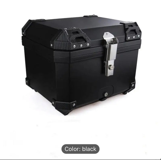 45L Motorcycle Top Box Waterproof Rear Top Case Helmet Luggage Storage Rear Tour Box With Security Lock