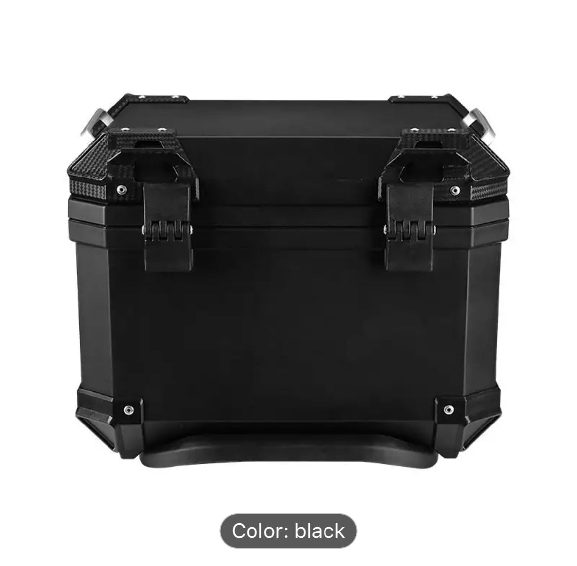 45L Motorcycle Top Box Waterproof Rear Top Case Helmet Luggage Storage Rear Tour Box With Security Lock