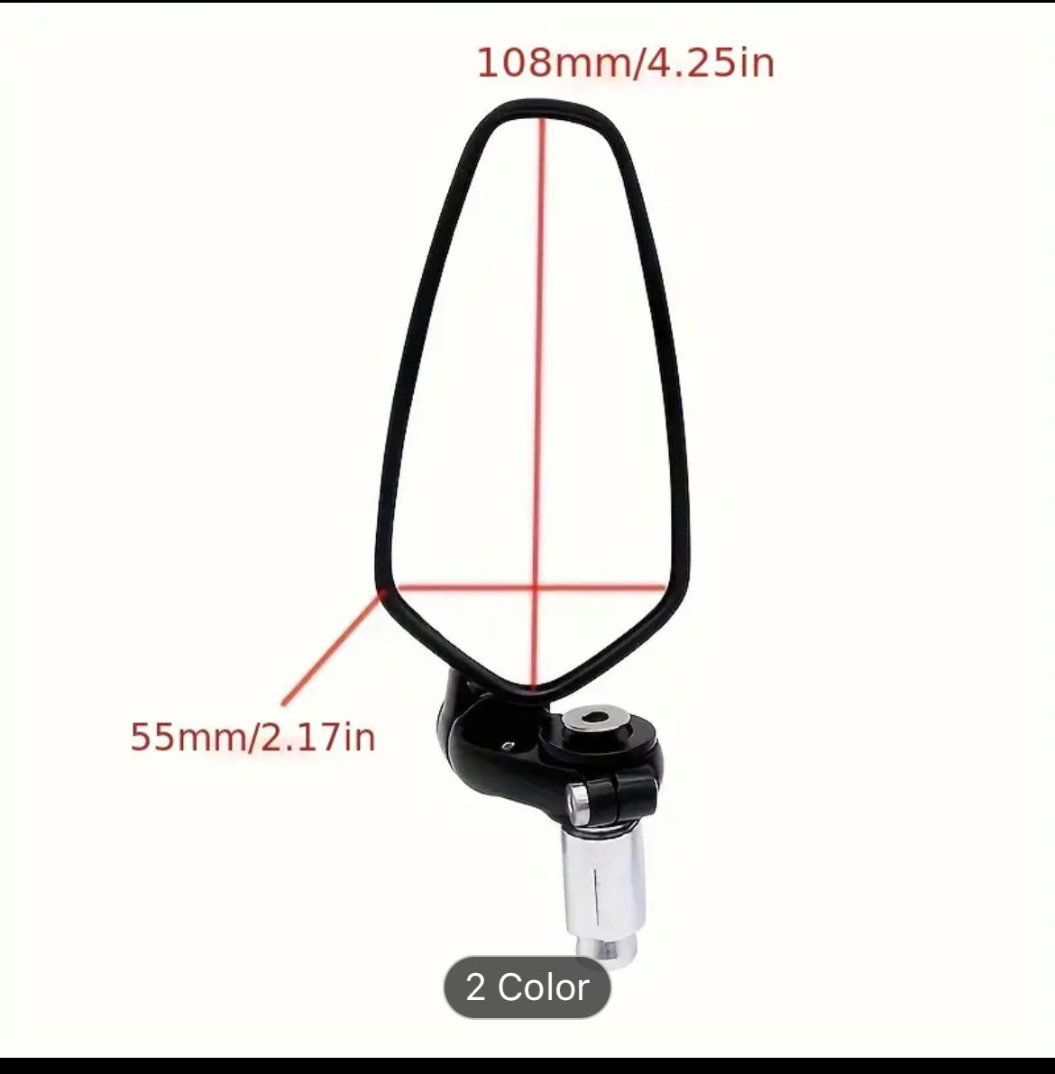 Motorcycle Rearview Mirror 22mm CNC Handlebars Rearview Mirror Motorcycle Accessories Retrofit Reverse Mirror Reflectors