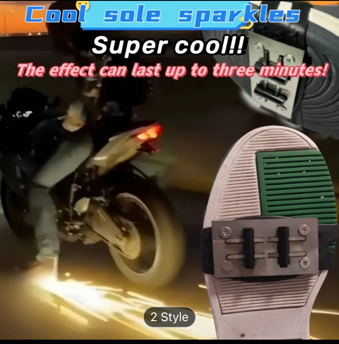 Motorcycle Show Off Prop: Cool Sole Spark Stones - Friction to Produce Sparks - Party Display Props - Rough Road Acceleration for Super Cool Sparks - Other Motorcycle Accessories